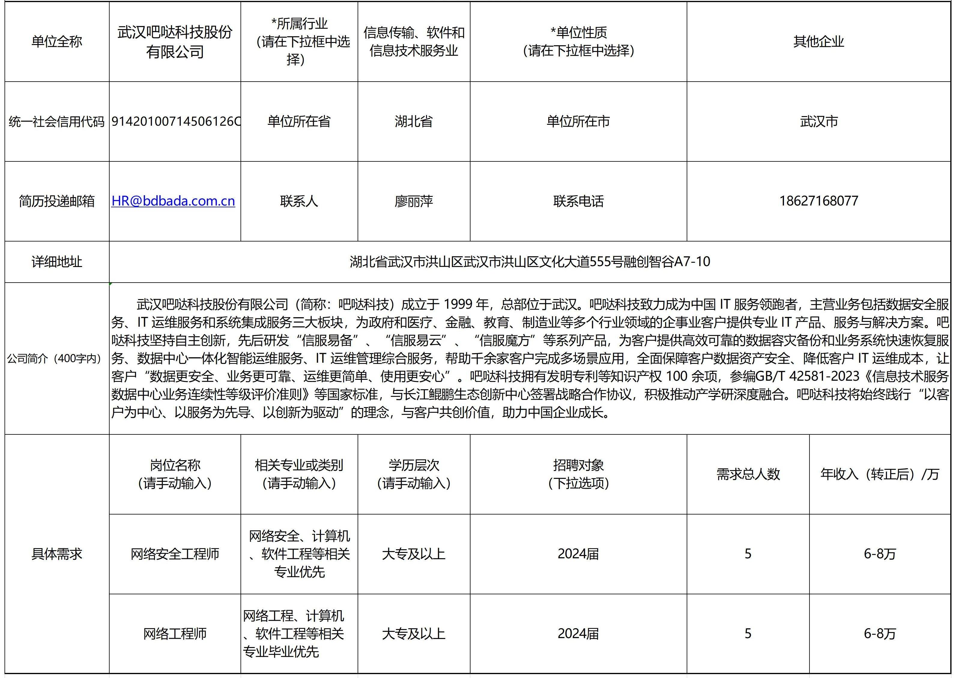 湖北人才网最新招聘信息概览