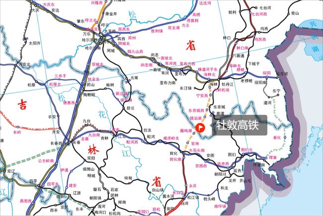 牡佳高铁最新路线图，连接东北大地的速度与力量