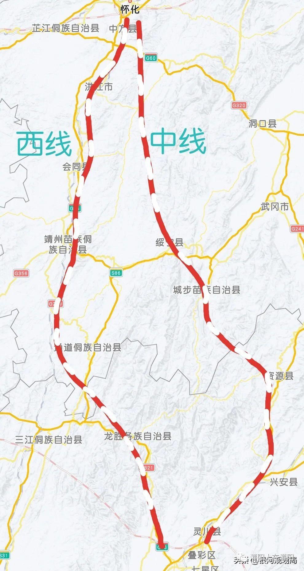 怀桂高铁最新线路图及其影响分析